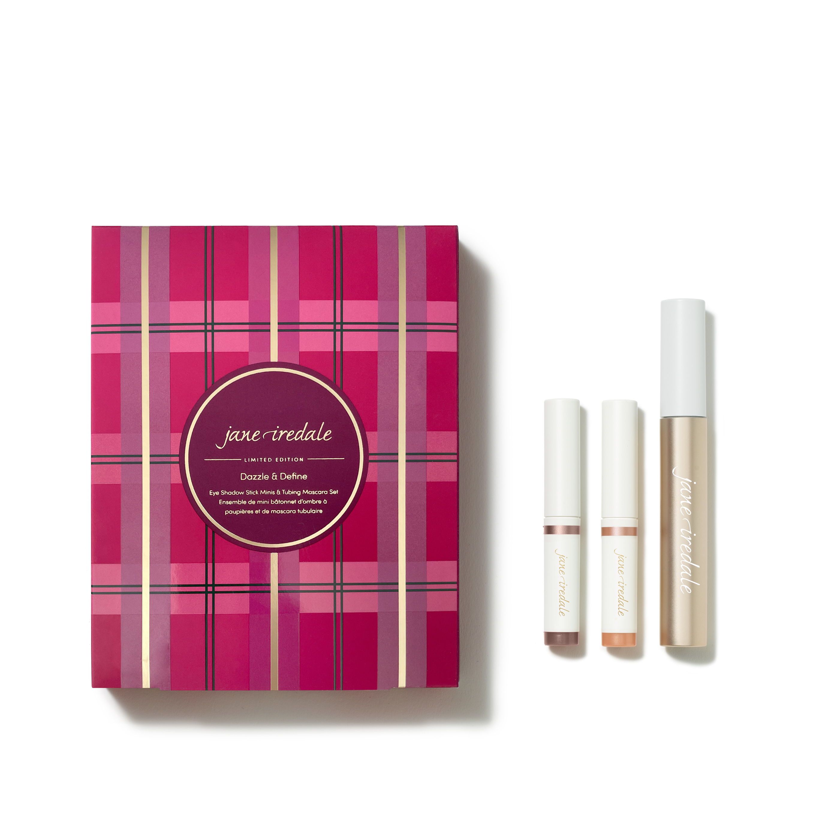 Dazzle & Define Eye Shadow Stick Mini Tubing Mascara Set Jane Iredale